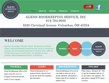 Tablet Screenshot of glennbookkeeping.com